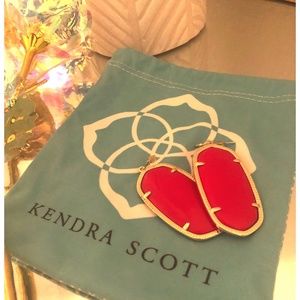Red Kendra Scott Earrings